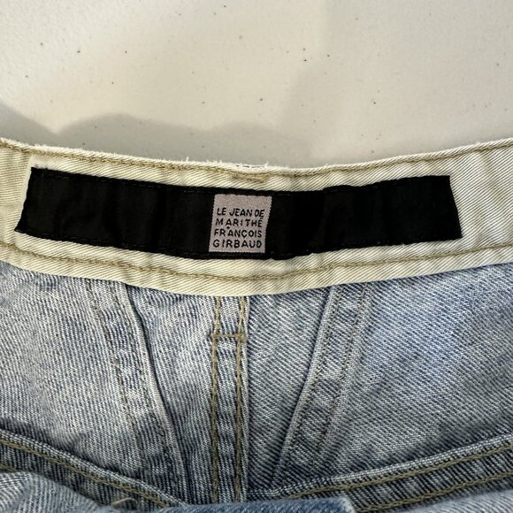Marithe Francois Girbaud Denim Shorts Size 36 Blue Vintage Jorts Baggy - Picture 3 of 10